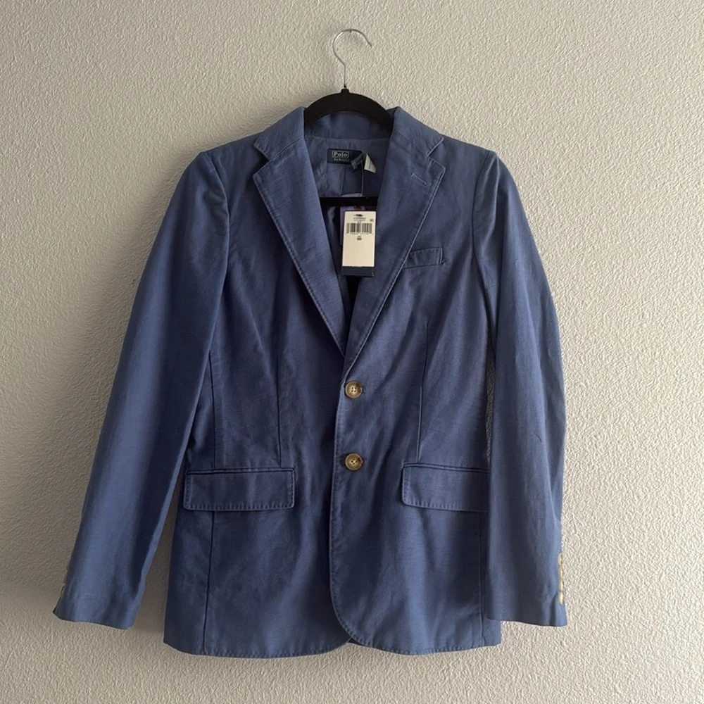 Polo Ralph Lauren Cotton Sateen Blazer size 00 brand new with tags - Picture 2 of 8